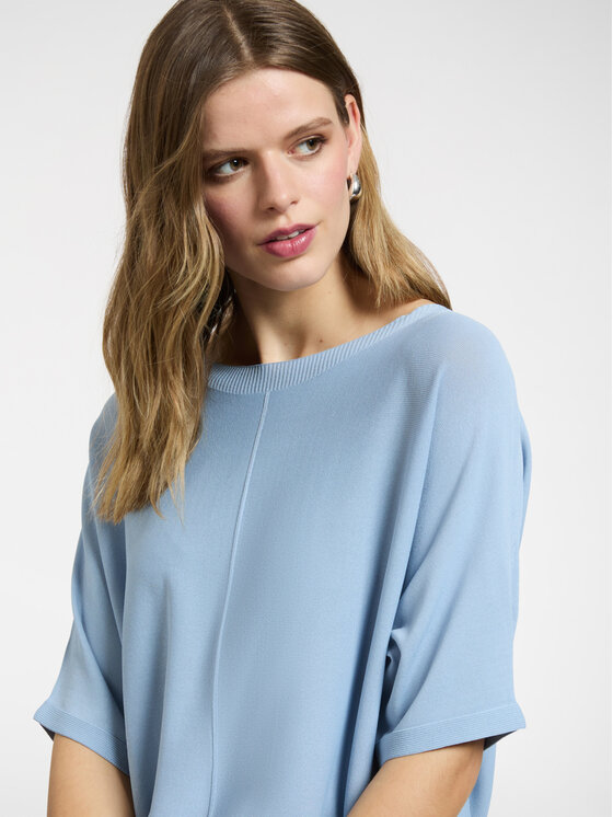 Elena Mirò Elena Mirò Sweter M596Z000737N004 Turkusowy Regular Fit