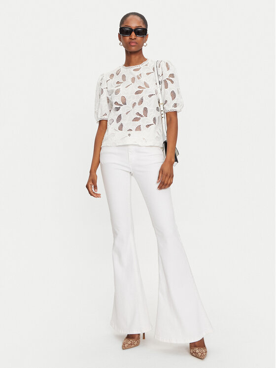 Morgan Morgan Bluse 232-DROUL Weiß Regular Fit