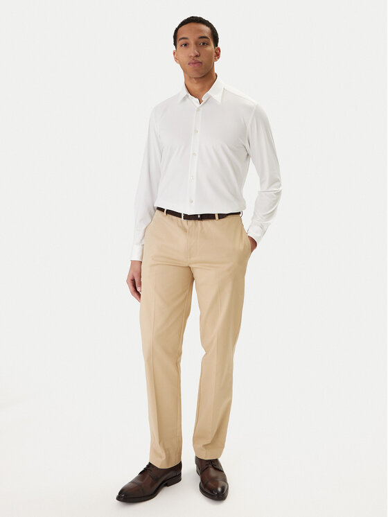 BOSS BOSS Krekls P-Liam 50556672 Balts Regular Fit