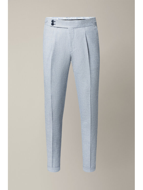 Lancerto Lancerto Spodnie materiałowe Paullo Błękitne SP131126000005 Niebieski Slim Fit