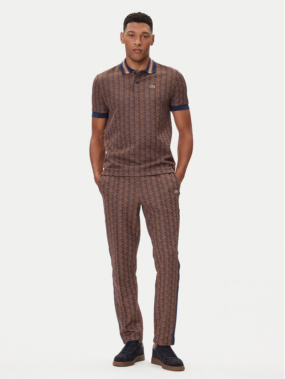 Lacoste Lacoste Поло DH1417 Коричневий Regular Fit