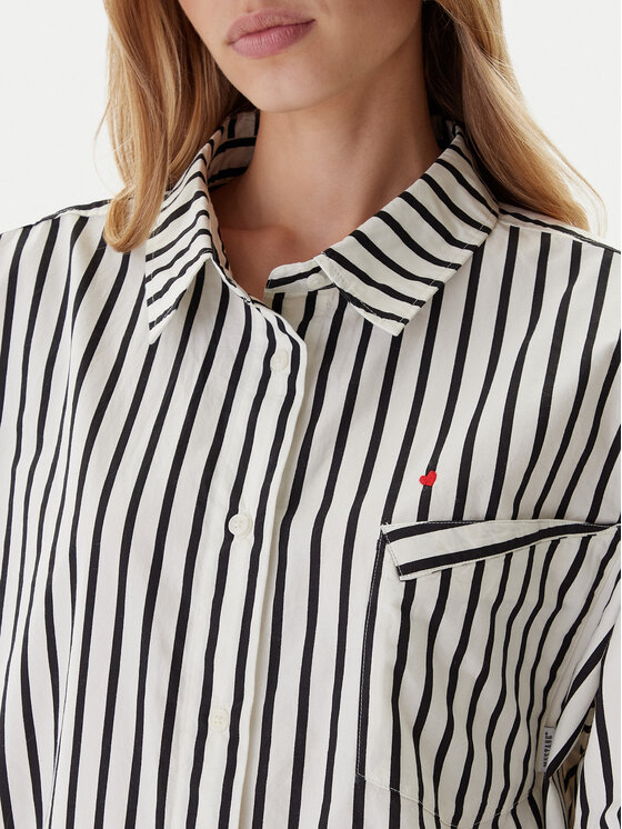 Mustang Mustang Camicia Salinas 1016729 Écru Oversize