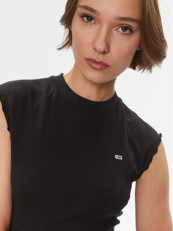 Tommy Jeans Tommy Jeans Kasdieninė suknelė Babylock DW0DW17928 Juoda Regular Fit