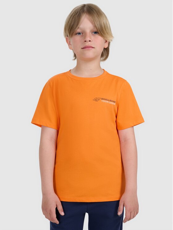 4F 4F T-shirt 4FJWAW25TTSHM2415-70S Arancione Regular Fit