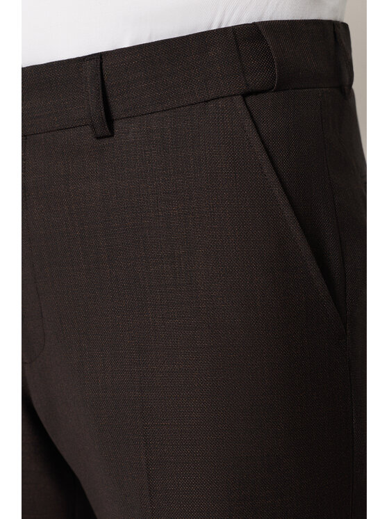 Lancerto Lancerto Garnitur Segovia GA073126000043 Brązowy Slim Fit
