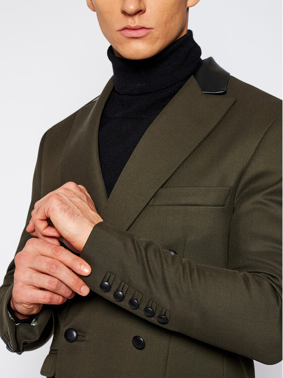 Rage Age Rage Age Švarkas Blade Žalia Slim Fit