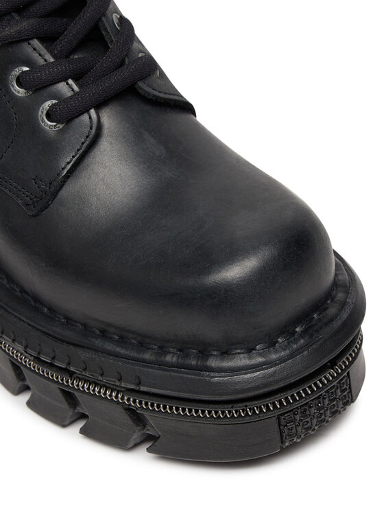 NEW ROCK NEW ROCK Schnürstiefel M-MILI084N-S6 Schwarz