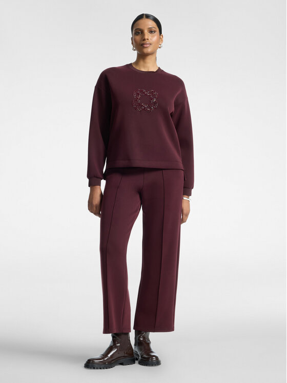 Elena Mirò Elena Mirò Bluza G809Z000680N039 Bordowy Regular Fit