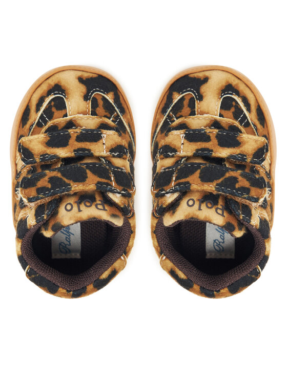 Polo Ralph Lauren Polo Ralph Lauren Kūdikių bateliai Heritage Court III T-Toe RL03388256 Ruda