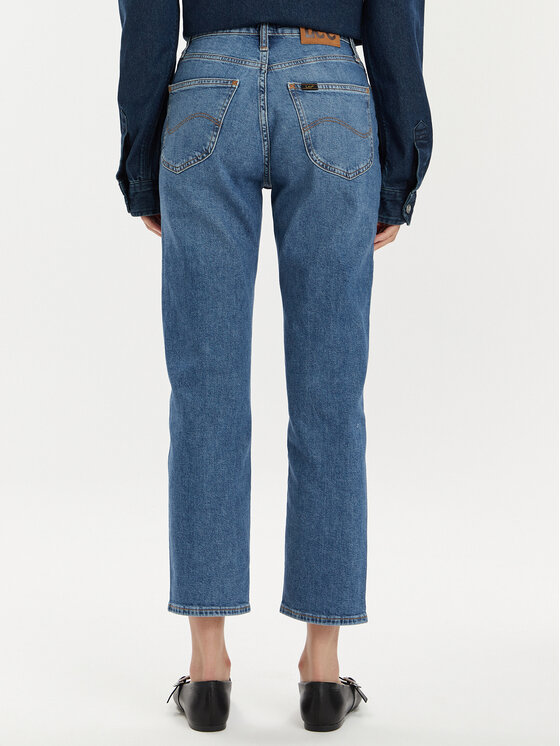 Lee Lee Jeansy Carol 112350789 Niebieski Straight Fit