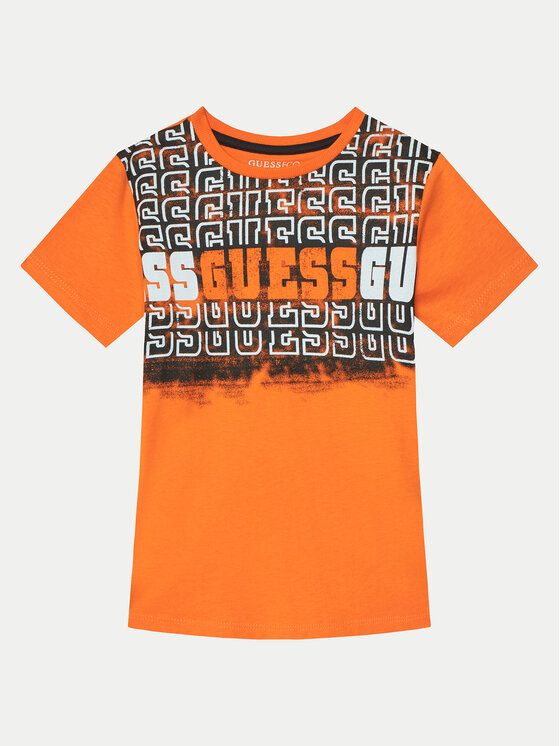 Guess T-krekls L5RI23 K8HM4 Oranžs Regular Fit