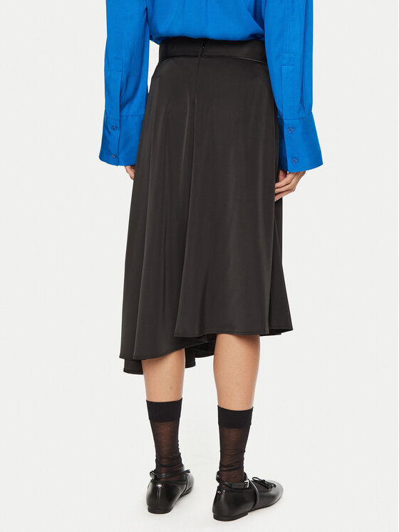 2NDDAY 2NDDAY Fustă midi Barrah 2245150279 Negru Regular Fit