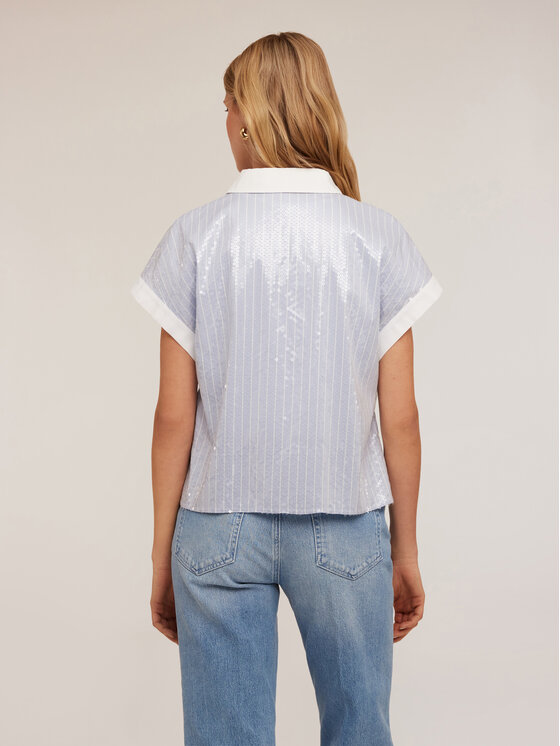 Motivi Motivi Camicia 5201Q000747N0R4 Turchese Regular Fit