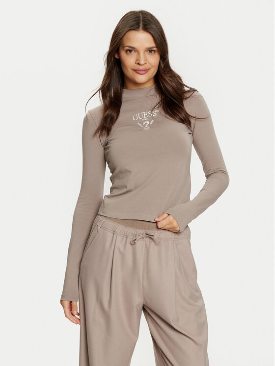 Guess Guess Blusa Colette V4YI23 KCDH1 Grigio Slim Fit