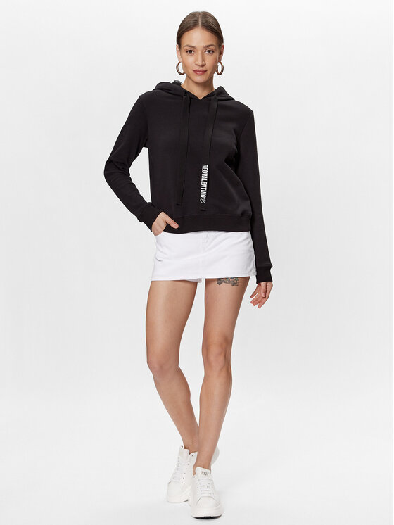 Red Valentino Red Valentino Суитшърт 1R0MF10U6P9 Черен Regular Fit