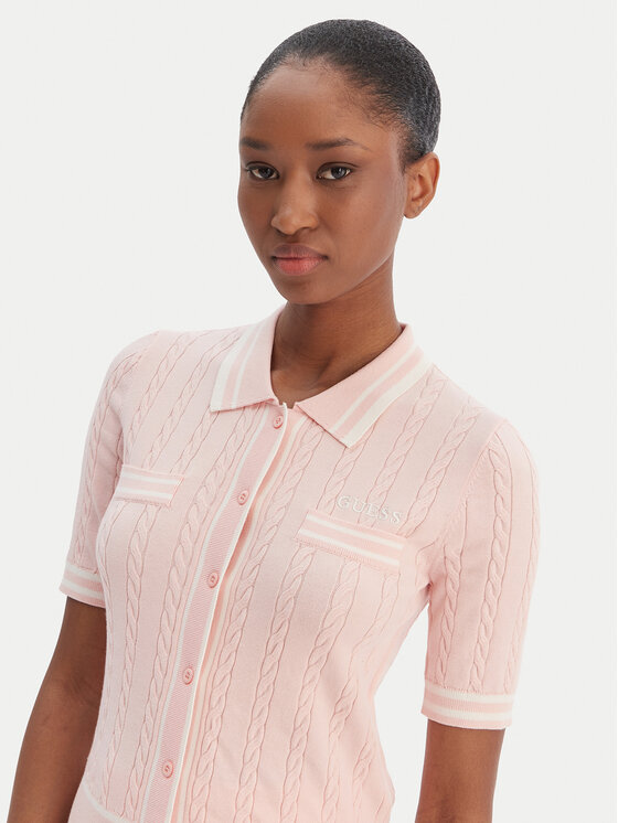 Guess Guess Ζακέτα V6RR02 Z4652 Ροζ Regular Fit