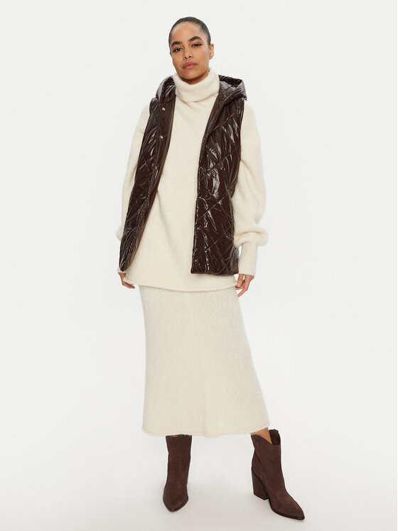 Marella Marella Brezrokavnik Midas 2423296027 Rjava Regular Fit