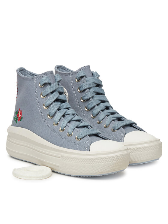 Converse Converse Plátěnky Chuck Taylor All Star Move Platform Rose A12571C Šedá