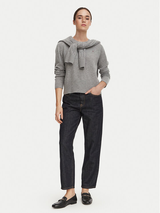 Tommy Hilfiger Tommy Hilfiger Пуловер WW0WW51432 Тъмносив Regular Fit