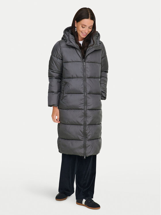 ONLY ONLY Зимова куртка Montana 15226559 Сірий Relaxed Fit