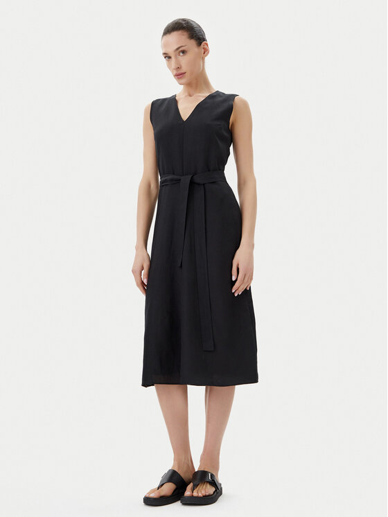 Calvin Klein Letné šaty K20K208424 Čierna Regular Fit