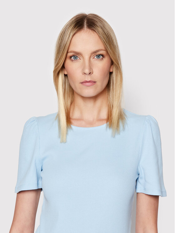 Vero Moda Vero Moda T-Shirt Natasha 10264993 Błękitny Regular Fit