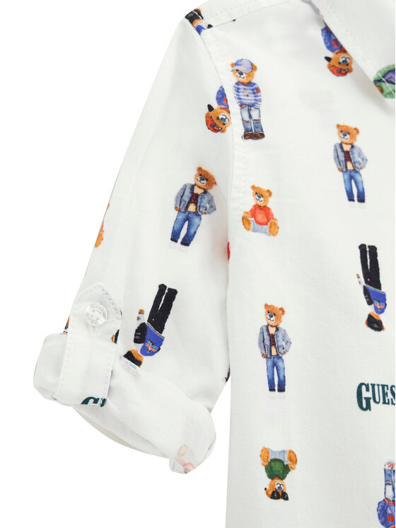 Guess Guess Košulja N6RH05 W9CL1 Bijela Classic Fit