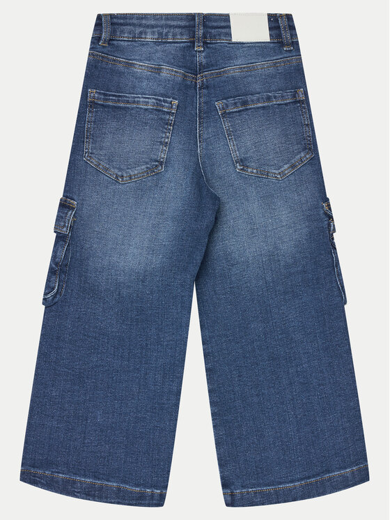 Original Marines Original Marines Džinsai DEA3535F Tamsiai mėlyna Wide Leg