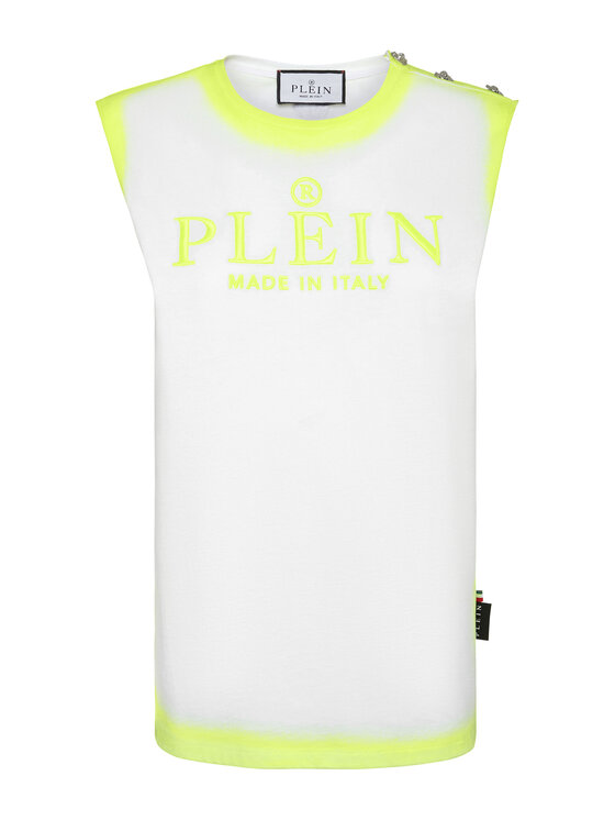 PHILIPP PLEIN PHILIPP PLEIN Tank top 9971 Biały Skin Tight Fit