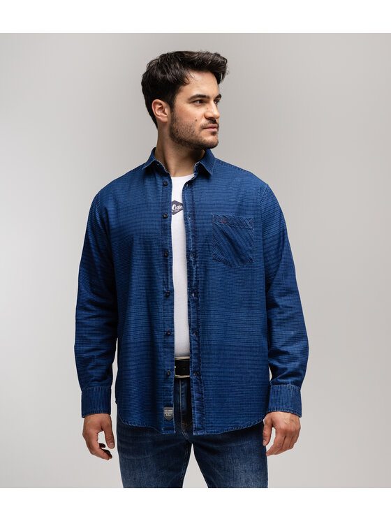 Lee Cooper Lee Cooper Koszula SOREN 5819 Granatowy Comfort Fit