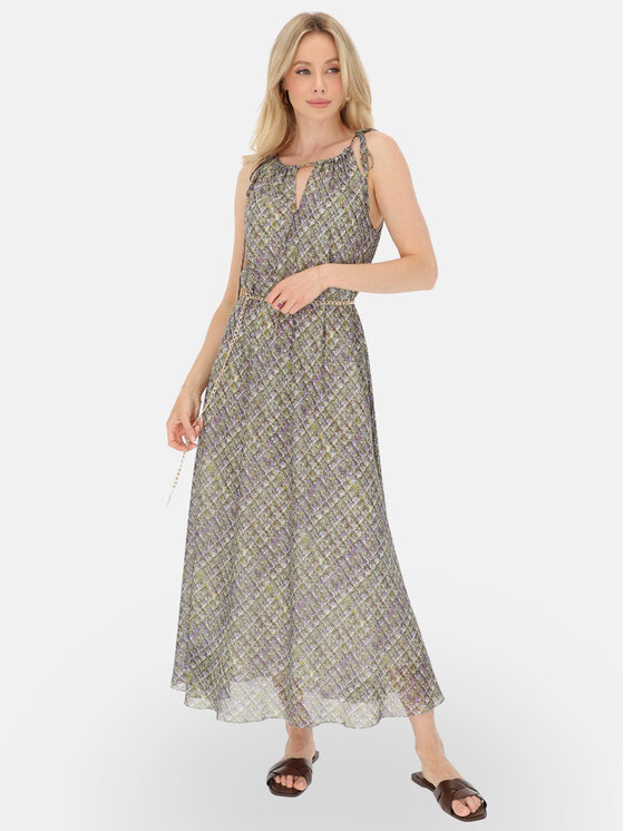 L’AF L’AF Sukienka letnia Vega Zielony Relaxed Fit
