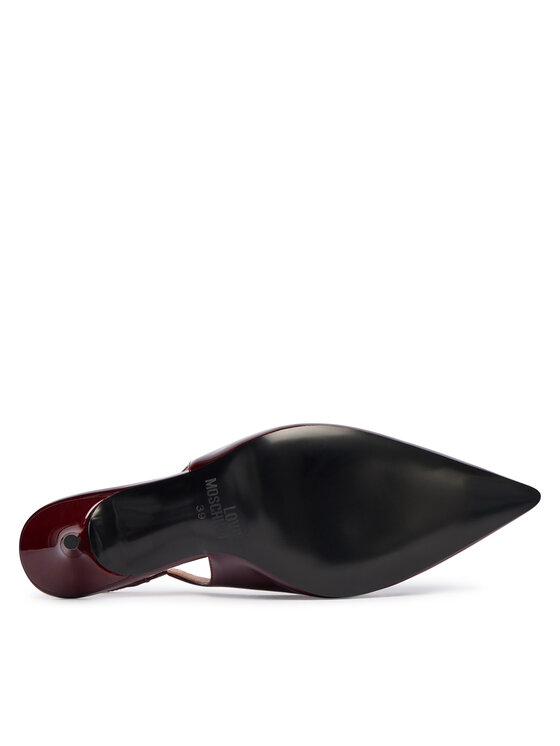 LOVE MOSCHINO LOVE MOSCHINO Čevlji z visoko peto JA10517G0NIH0556 Bordo rdeča