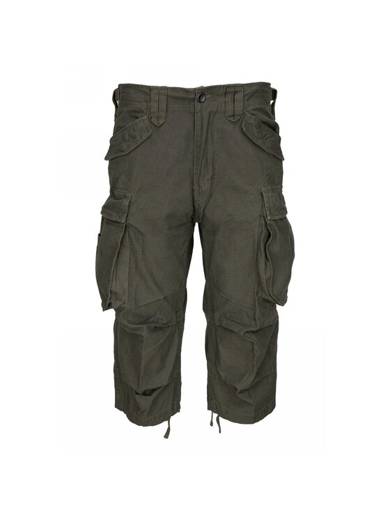 Brandit Brandit Szorty materiałowe 2003.1.M Zielony Regular Fit