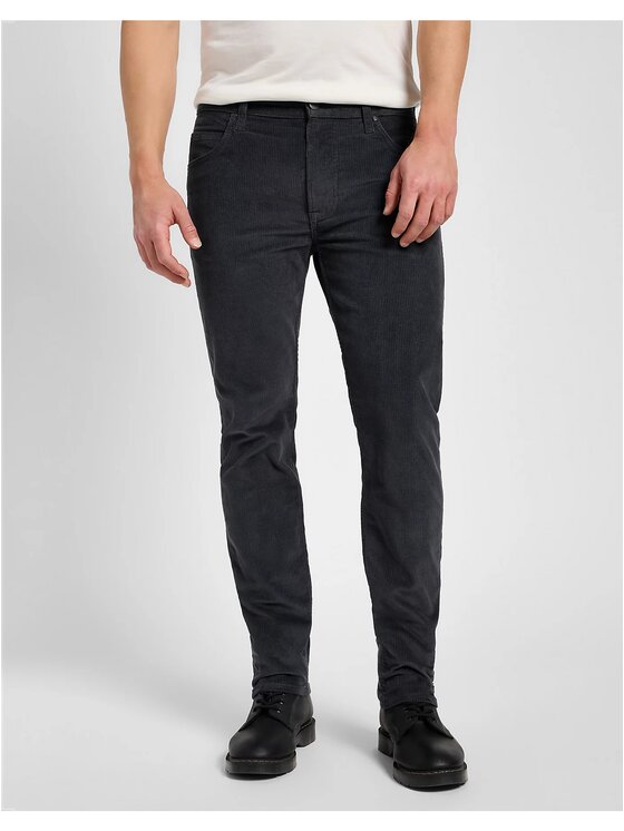Lee Lee Spodnie materiałowe RIDER Szary Slim Fit