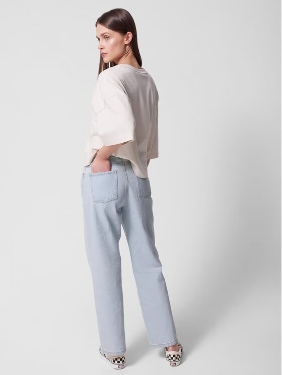 Outhorn Outhorn Jeansy OTHWSS24TTROF723-32S Granatowy Straight Leg