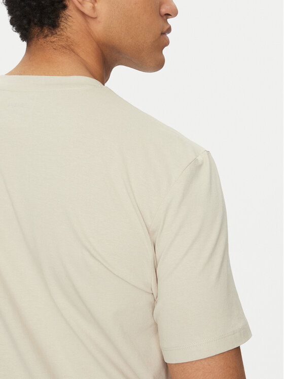 Guess Guess T-Shirt Z2YI12 JR06K Μπεζ Regular Fit