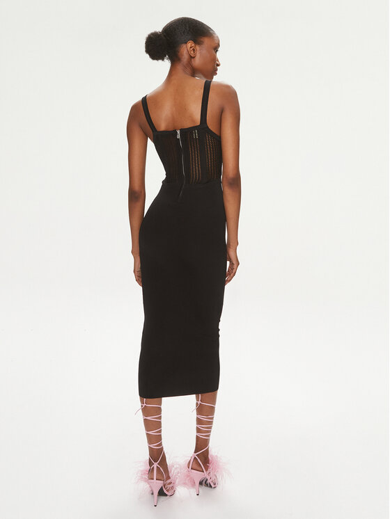 PINKO Pinko Koktejlové šaty Vision 103757 A1Y7 Černá Bodycon Fit