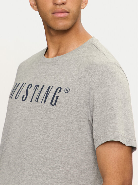Mustang Mustang T-Shirt Austin 1014695 Szary Regular Fit