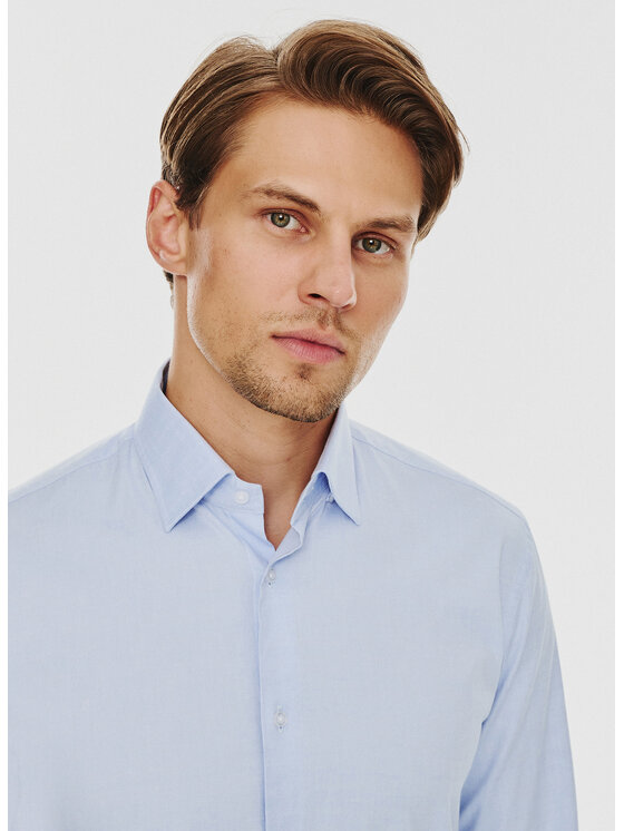 Pako Lorente Pako Lorente Koszula P000B-1X-008 Niebieski Slim Fit