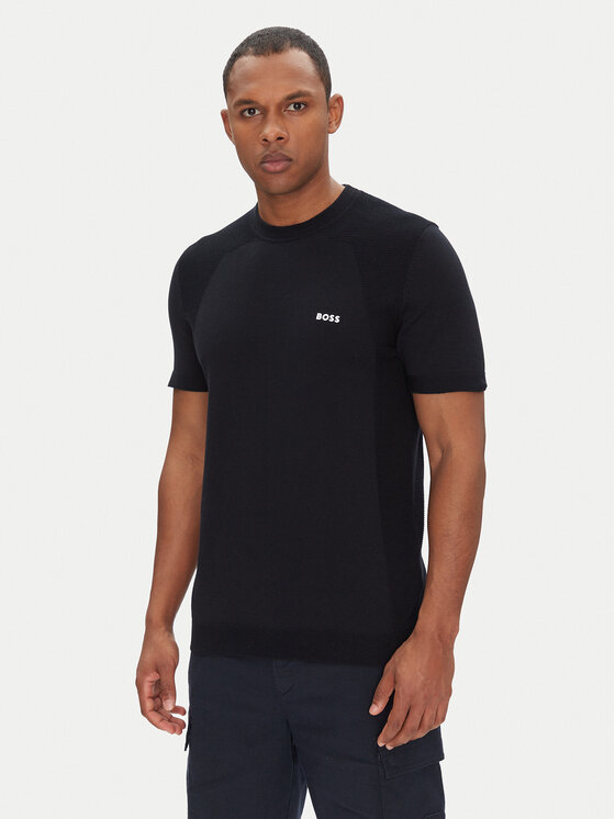BOSS BOSS T-Shirt Momentum 50520683 Tmavomodrá Regular Fit