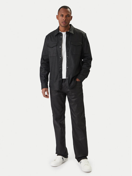 Guess Guess Джинсова сорочка M6RH75 D6480 Чорний Regular Fit