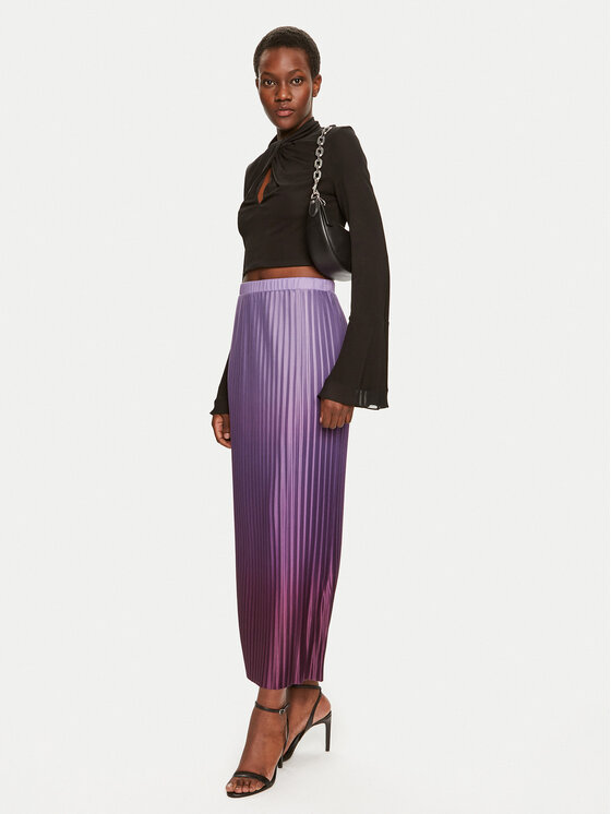 MAX&Co. MAX&Co. Rakott szoknya Nemi 2426776031200 Lila Regular Fit