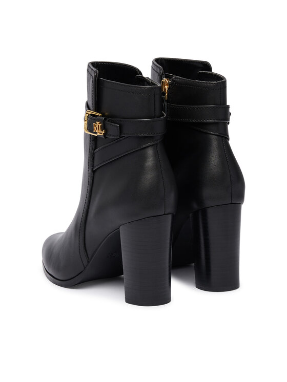 LAUREN RALPH LAUREN LAUREN RALPH LAUREN Stiefeletten Brooke II Calfskin Bootie Heel 802974475004 Schwarz