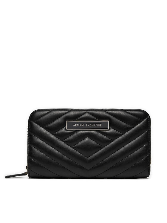 Armani Exchange Portafoglio grande da donna 948068 4R742 00020 Nero, taglia : 00