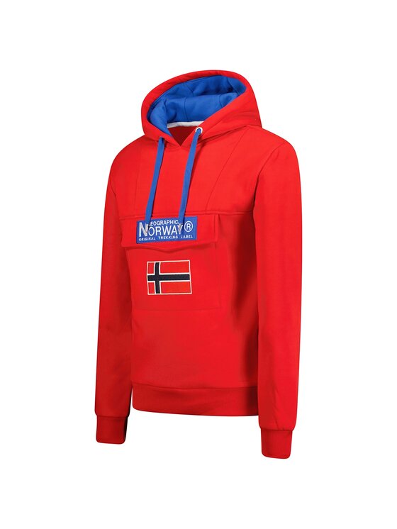 Geographical Norway Geographical Norway Bluza WW6120H/GN/Red Czerwony Regular Fit
