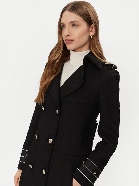 Babylon Babylon Palton E00280 Negru Regular Fit
