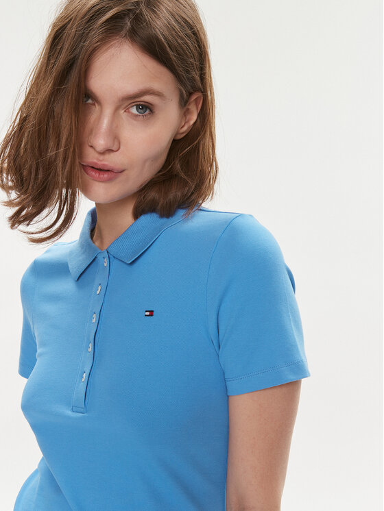 Tommy Hilfiger Tommy Hilfiger Vsakodnevna obleka 1985 WW0WW37853 Modra Slim Fit