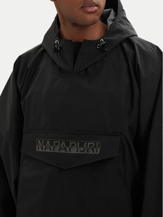 Napapijri Napapijri Geacă de ploaie A-Raincape L NP0A4H4D9411 Negru Oversize