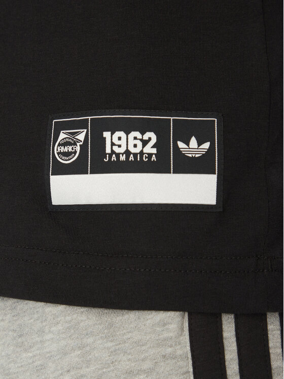adidas adidas T-krekls Jamaica VRCT JE5331 Melns Regular Fit