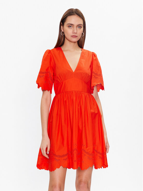 TWINSET Rochie de vară 231TT2301 Portocaliu Regular Fit